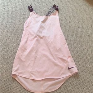 nike kids pink tank top